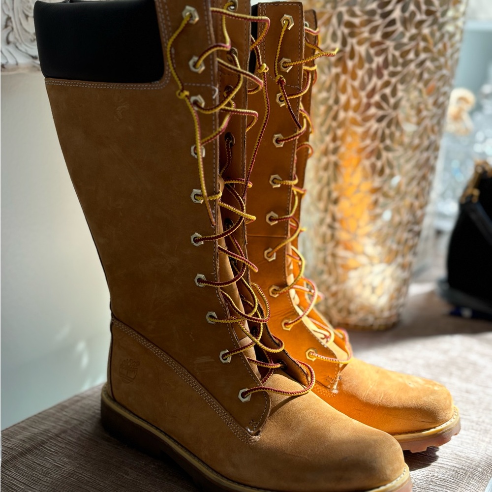 Timberland Premium 14-Inch Womens Size 7  Brown Outdoor Boots